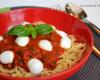 Spaghetti alla caprese