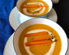 Velouté de carottes à la crème fraîche