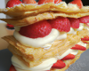 Milles feuilles vanille et fraises