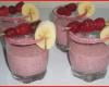 Smoothies aux framboises et à la banane