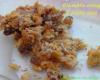 Crumble aux coings et aux noix