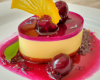 Bavarois cassis et jus de citron