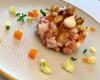 Tartare de langoustines, noisettes et granny smith