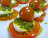 Tomates au chèvre et pesto