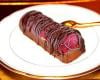 Mini-bûche glacée chocolat-fruits rouges