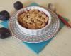 Crumble aux prunes rouges