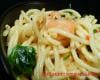 Spaghetti au surimi et crevettes