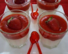 Verrines fraises et fromage blanc