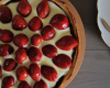 Tarte au chocolat blanc et fraises