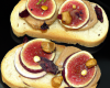 Foie gras sur pains mendiants aux fruits secs