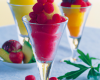 Sorbet aux fruits comme un cocktail