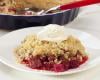 Crumble fraise et Rhubarbe