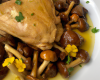 Poularde au vin jaune et aux morilles