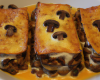 Lasagnes potiron/champignons parfumées au Roquefort