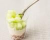 Verrine jambon, concombre et fromage