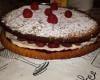 Gâteau à la framboise classique