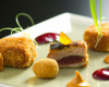 Les bonbons de foie gras de canard et pommes croustillantes