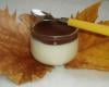 Panna cotta au chocolat blanc et sauce au chocolat noir