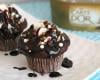 Cupcakes chocolat et cœur crème glacée Carte d'Or® façon glacier saveur dame blanche