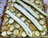 Tarte courgette feta crumble de parmesan