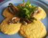 Huîtres pochées à la polenta