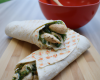 Wraps au poulet et pesto