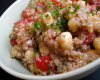 Salade de quinoa aux pois chiches et tomates