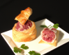 Feuilletés tartare et jambon