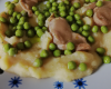 Petits pois en purée au poulet