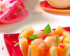 Dessert de melons aux fruits de l'été