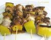 Brochettes de viande en sauce de soja