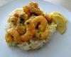 risotto aux poireaux et coteaux du Layon et ses crevettes curry-coco