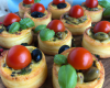 Petits cakes olives tomates basilic