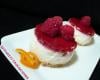 Mini-cheesecakes aux framboises