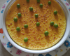 Flans de petits pois au gruyère