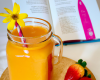 Jus d'orange mangue fraise