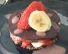 Craquant fraises-banane au chocolat