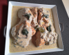 Dès de poulet sauce Roquefort