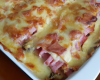 Gratin de torsades à la napolitaine aux dés de jambon