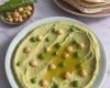 Houmous de pois chiches aux petits pois