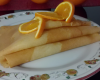 Pâte à crêpe parfumée à l'orange