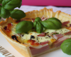 Quiche au jambon et basilic