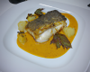 Turbot rôti à la bière compotée de Soissons