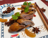 Canard mariné au miel et cinq épices