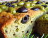 Cake aux olives vertes et noires