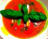 Gaspacho bicolore aux feuilles de basilic Cueillette & Cuisine