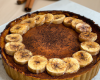 Tarte chocolat banane cannelle