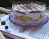 Tiramisu glacé cassis-violette