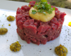 Tartare de bœuf aux deux sauces