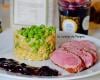 Magret de canard cuit à basse température et risotto aux petits pois